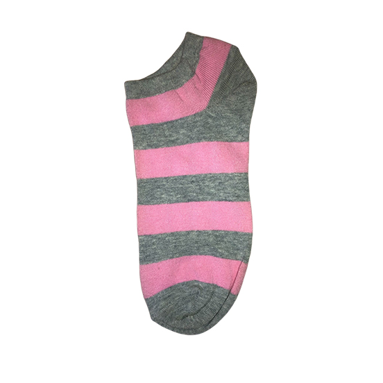 LINE PATTERNED WOMEN'S BOOTIES SOCKS