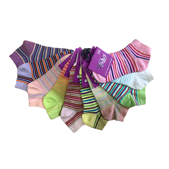 TYPES OF LINE PATTERN WOMEN'S SOCKET SOCKS