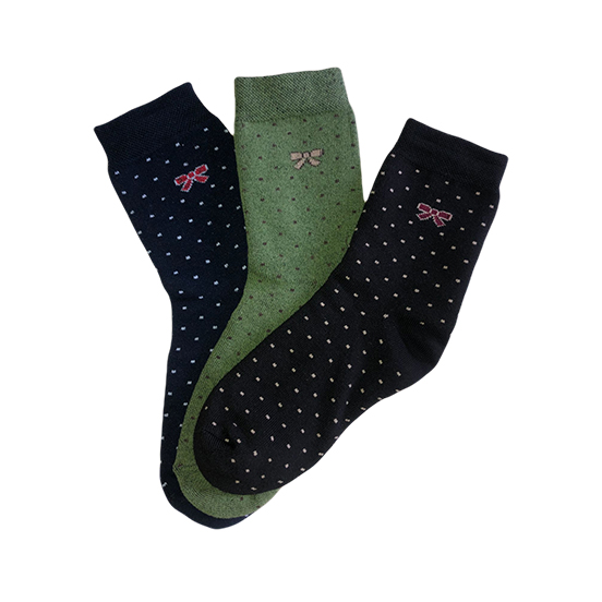 TYPES OF WOMEN'S SOCKET SOCKS WITH RIBBON PATTERN