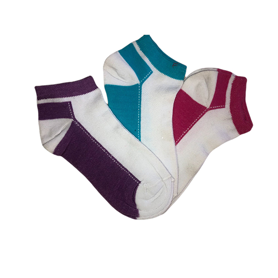 DOUBLE COLOR WOMEN'S SOCKET SOCKS