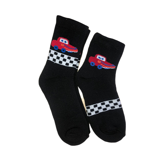BOYS SOCKS WITH CAR PATTERN