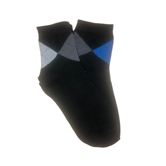 MEN'S SOCKET SOCKS WITH TRIANGLE PATTERN
