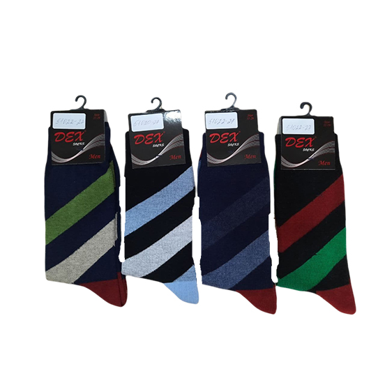 TYPES OF MEN'S SOCKET SOCKS WITH PARALLEL LINE PATTERN