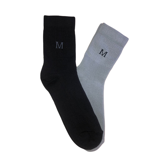 MEN'S SOCKET SOCKS WITH M PATTERN