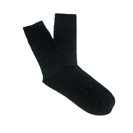 MEN'S SOCKET SOCKS WITH SMALL DOT PATTERN