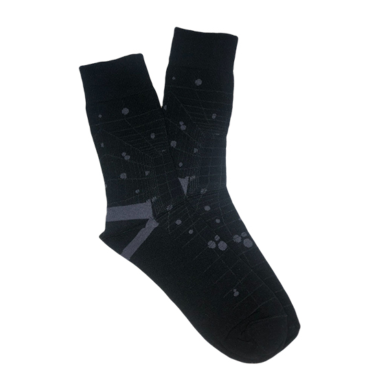 MEN'S SOCKET SOCKS WITH BIG DOT PATTERN