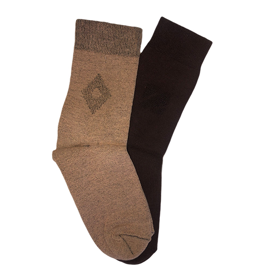 MEN'S SOCKET SOCKS WITH BAKLAVA PATTERN